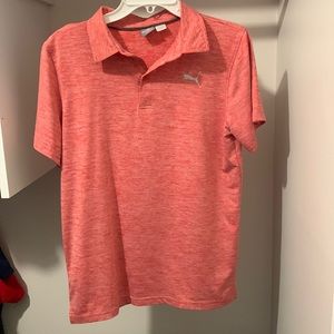 Kids Red Puma X-Large Collared Shirt